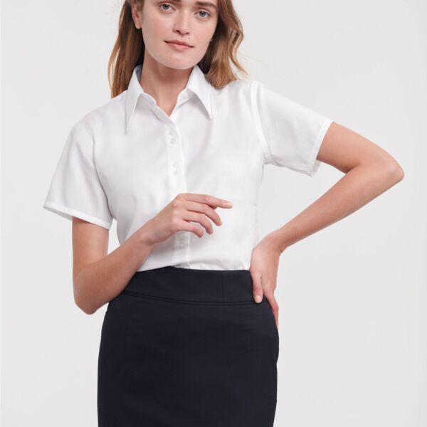 Ladies' Short Sleeve Tailored Ultimate Non-Iron Shirt Thumbnail