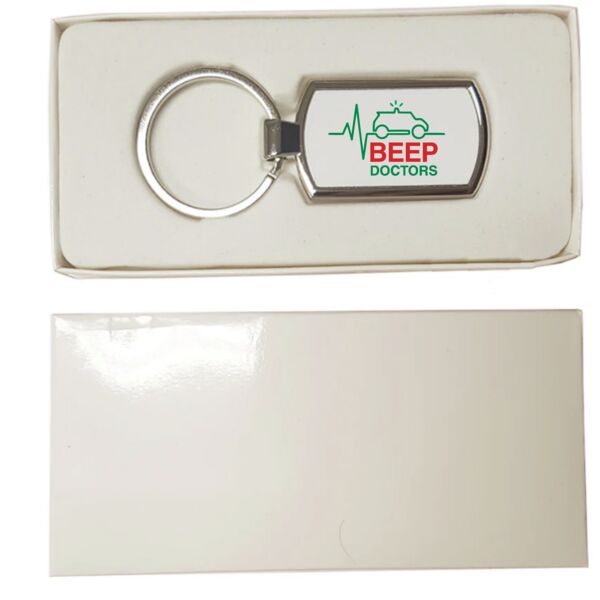 Beep Doctors Metal Rectangular Keyring Thumbnail